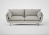 Allora 3 Seater Sofa Melton Wool Limestone / Black