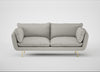 Allora 3 Seater Sofa Melton Wool Limestone / Brass