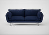 Allora 3 Seater Sofa Melton Wool New Navy / Black