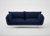 Allora 3 Seater Sofa Melton Wool New Navy / Brass