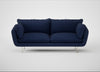 Allora 3 Seater Sofa Melton Wool New Navy / Stainless Steel