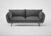 Allora 3 Seater Sofa Melton Wool Shale / Black