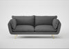 Allora 3 Seater Sofa Melton Wool Shale / Brass
