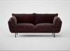Allora 3 Seater Sofa Smart Luxe Velvet Acorn / Black