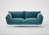 Allora 3 Seater Sofa Smart Luxe Velvet Airforce Blue / Brass
