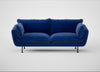 Allora 3 Seater Sofa Smart Luxe Velvet Azure / Black