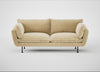 Allora 3 Seater Sofa Smart Luxe Velvet Biscuit / Black