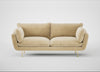 Allora 3 Seater Sofa Smart Luxe Velvet Biscuit / Brass