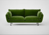 Allora 3 Seater Sofa Smart Luxe Velvet Grass / Black