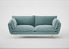 Allora 3 Seater Sofa Smart Luxe Velvet Mineral Blue / Brass