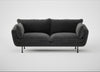 Allora 3 Seater Sofa Smart Luxe Velvet Nickel / Black