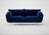 Allora 3 Seater Sofa Smart Velvet Dusk / Stainless Steel