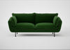 Allora 3 Seater Sofa Smart Velvet Forest / Black