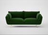 Allora 3 Seater Sofa Smart Velvet Forest / Brass