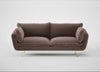 Allora 3 Seater Sofa Smart Velvet Mouse / Brass