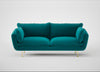 Allora 3 Seater Sofa Smart Velvet Petrol / Brass
