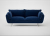 Allora 3 Seater Sofa Cotton Velvet Midnight / Stainless Steel