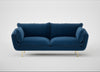 Allora 3 Seater Sofa Cotton Velvet Petrol / Brass