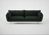 Allora 4 Seater Sofa Boucle Fern / Brass