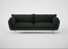 Allora 4 Seater Sofa Boucle Fern / Stainless Steel