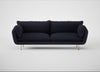 Allora 4 Seater Sofa Boucle Indigo / Brass