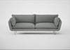 Allora 4 Seater Sofa Boucle Steel / Stainless Steel