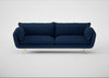 Allora 4 Seater Sofa Broad Weave Lagoon / Brass