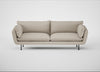 Allora 4 Seater Sofa Broad Weave Putty / Black
