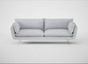 Allora 4 Seater Sofa Broad Weave Tin / Stainless Steel