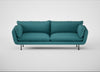 Allora 4 Seater Sofa Brushed Cotton Cadet / Black