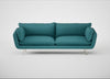 Allora 4 Seater Sofa Brushed Cotton Cadet / Stainless Steel