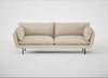 Allora 4 Seater Sofa Brushed Cotton Oat / Black