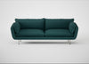 Allora 4 Seater Sofa Brushed Cotton Pine / Stainless Steel
