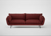 Allora 4 Seater Sofa Capelo Linen-Cotton Etruscan Red / Black