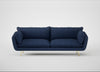 Allora 4 Seater Sofa Capelo Linen-Cotton Inkspot / Brass