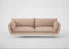 Allora 4 Seater Sofa Capelo Linen-Cotton Rosedale / Brass