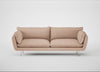 Allora 4 Seater Sofa Capelo Linen-Cotton Rosedale / Stainless Steel