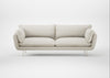 Allora 4 Seater Sofa Chunky Boucle Ecru / Stainless Steel
