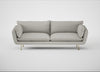 Allora 4 Seater Sofa Melton Wool Limestone / Brass