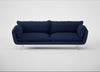 Allora 4 Seater Sofa Melton Wool New Navy / Stainless Steel