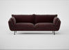 Allora 4 Seater Sofa Smart Luxe Velvet Acorn / Black