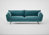 Allora 4 Seater Sofa Smart Luxe Velvet Airforce Blue / Black