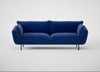 Allora 4 Seater Sofa Smart Luxe Velvet Azure / Black