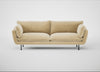 Allora 4 Seater Sofa Smart Luxe Velvet Biscuit / Black