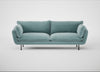 Allora 4 Seater Sofa Smart Luxe Velvet Mineral Blue / Black