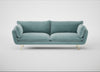 Allora 4 Seater Sofa Smart Luxe Velvet Mineral Blue / Brass