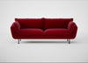 Allora 4 Seater Sofa Smart Luxe Velvet Mulberry / Black