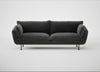 Allora 4 Seater Sofa Smart Luxe Velvet Nickel / Black