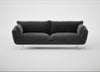 Allora 4 Seater Sofa Smart Luxe Velvet Nickel / Brass
