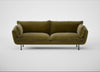 Allora 4 Seater Sofa Smart Luxe Velvet Peridot / Black